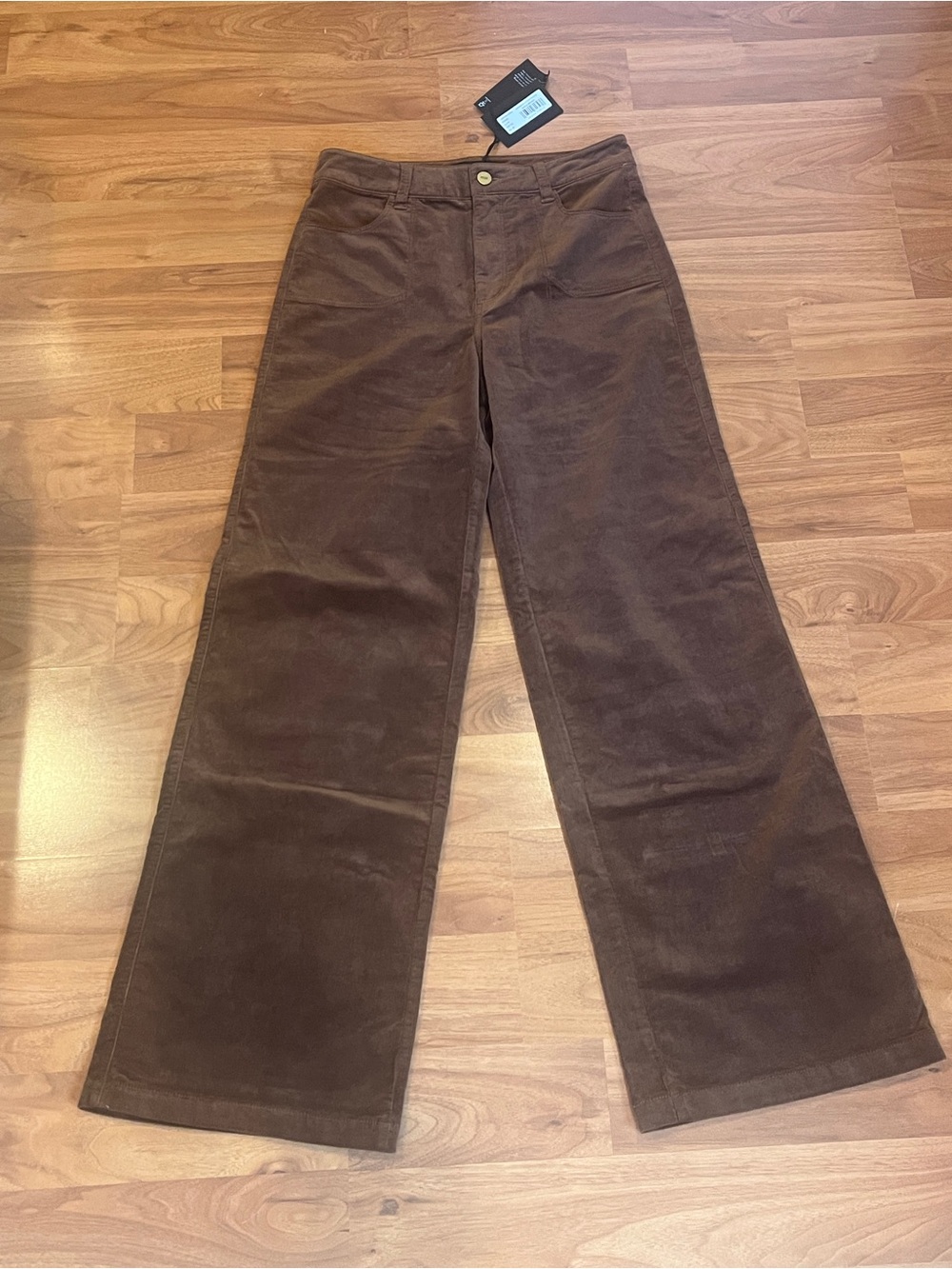 PAIGE Anessa Utility Pocket Mable Brown Corduroy Pants - size 26 - NWT - Picture 5 of 10
